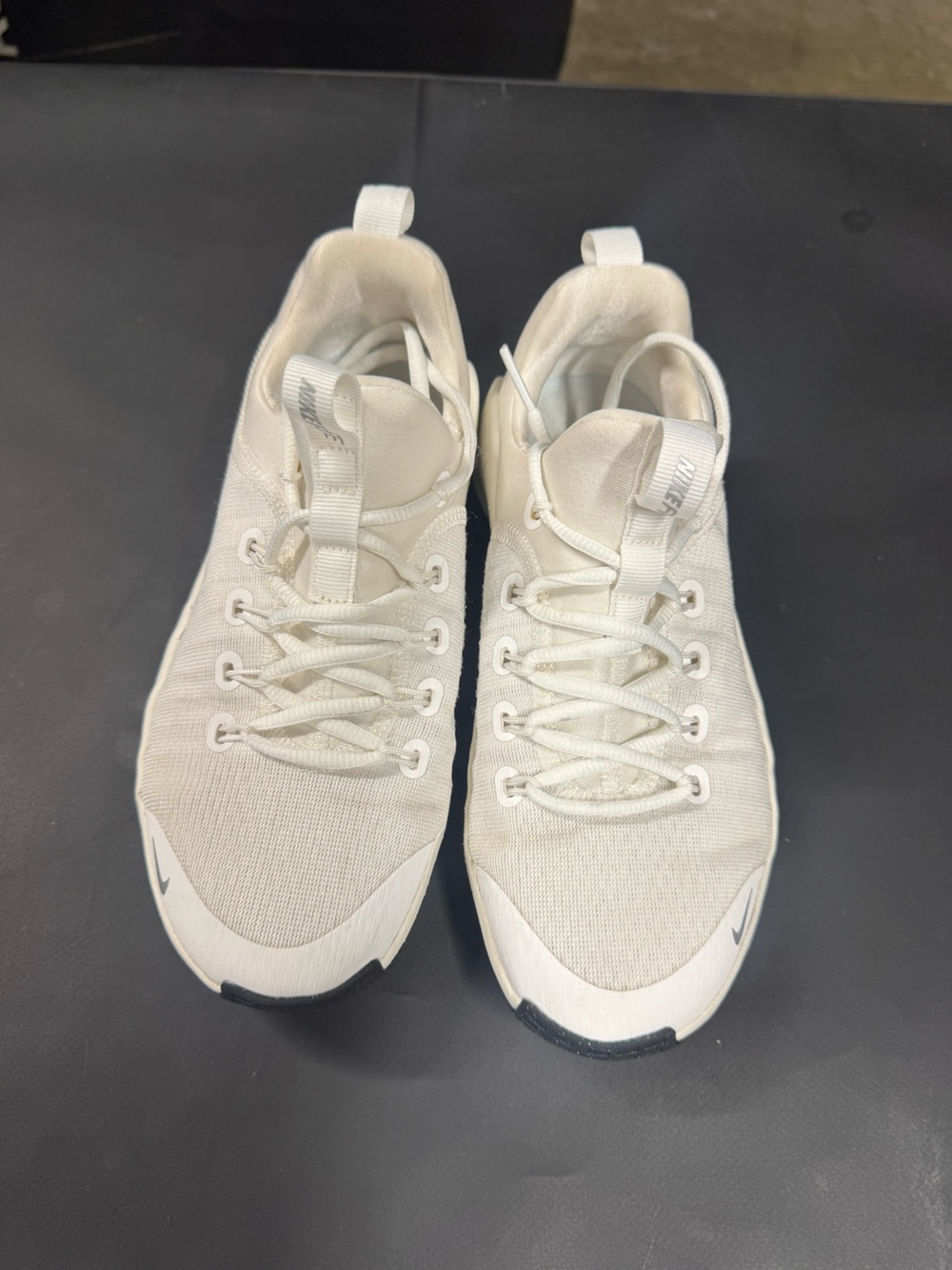 Nike Metcon Cream and White Lightweight Knit Sneakers - Picture 2 of 4